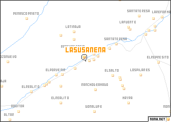 map of La Susaneña