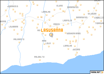 map of La Susanna