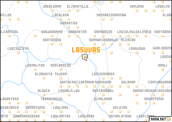 map of Las Uvas