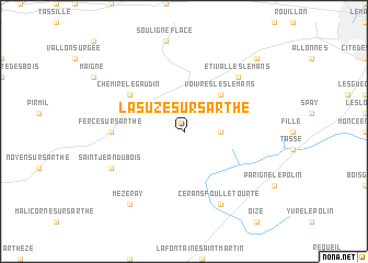 map of La Suze-sur-Sarthe