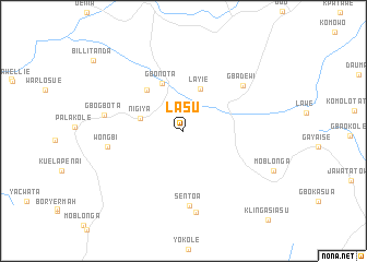 map of Lasu