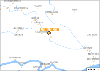 map of Las Vacas