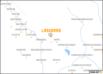 map of Las Varas