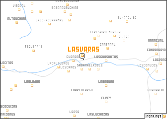 map of Las Varas