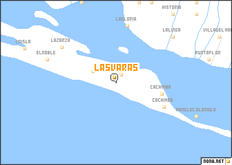 map of Las Varas