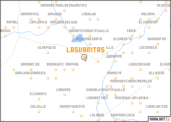 map of Las Varitas