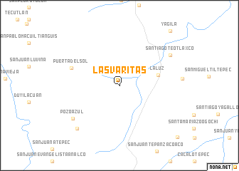 map of Las Varitas