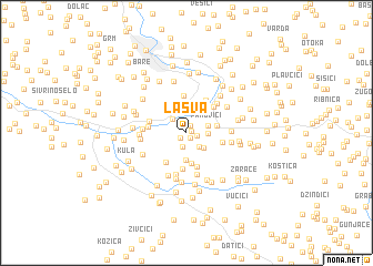 map of Lašva