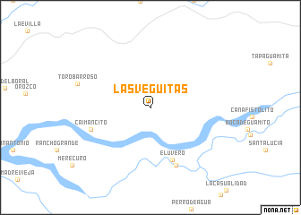 map of Las Veguitas