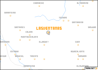 map of Las Ventanas