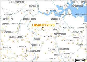 map of Las Ventanas