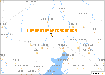 map of Las Ventas de Casanovas