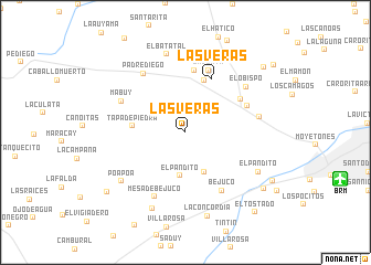 map of Las Veras