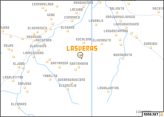 map of Las Veras