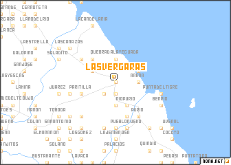 map of Las Vergaras