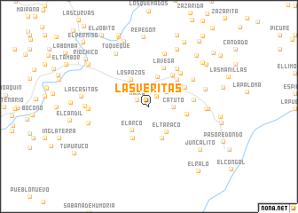 map of Las Veritas