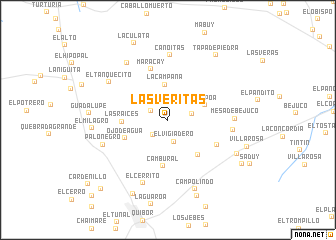 map of Las Veritas