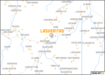 map of Las Veritas