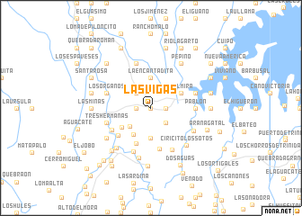 map of Las Vigas