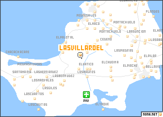 map of Las Villaroel