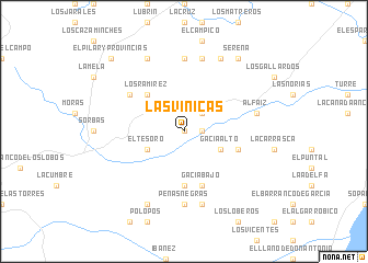 map of Las Viñicas