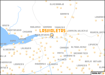 map of Las Violetas