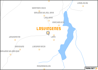 map of Las Vírgenes