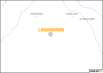 map of Las Virginias