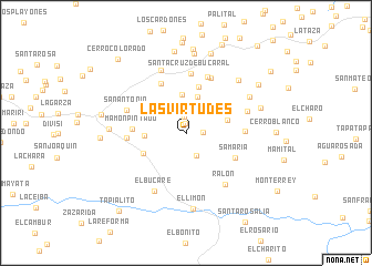 map of Las Virtudes