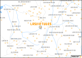 map of Las Virtudes