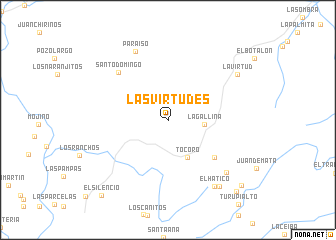 map of Las Virtudes