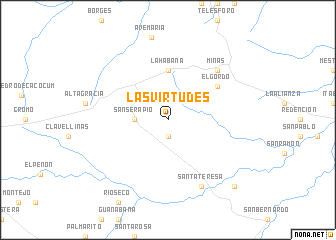 map of Las Virtudes