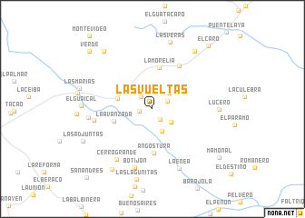 map of Las Vueltas