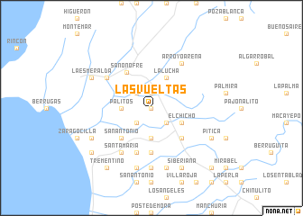 map of Las Vueltas