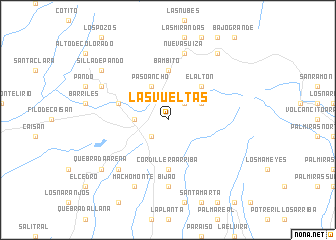 map of Las Vueltas