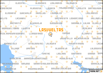 map of Las Vueltas