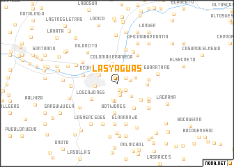 map of Las Yaguas