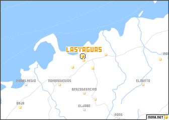 map of Las Yaguas