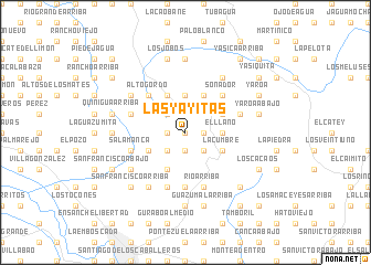 map of Las Yayitas