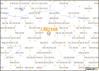 map of Łaszewo