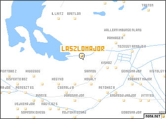 map of Lászlómajor