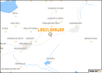 map of Lászlómajor