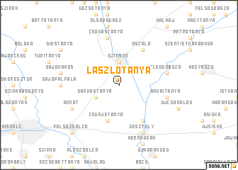 map of Lászlótanya