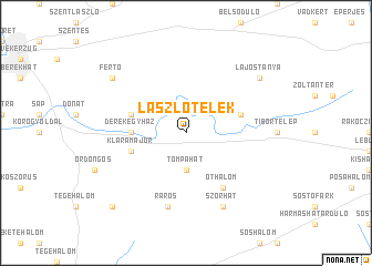 map of Lászlótelek