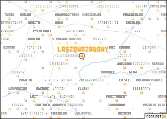 map of Łaszów Rzadowy