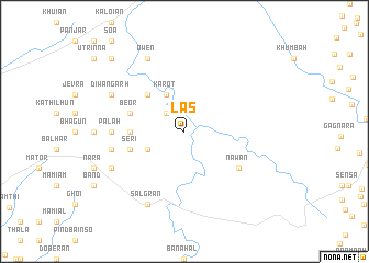 map of Las