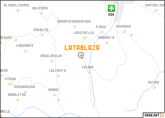 map of La Tablaza