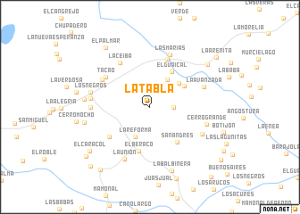 map of La Tabla