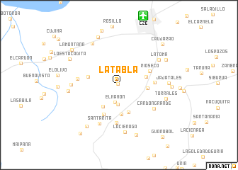 map of La Tabla