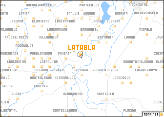 map of La Tabla